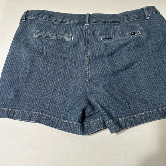 Tommy Hilfiger Nautical Botton Jean Shorts with White Accents Size14 - Picture 9 of 9